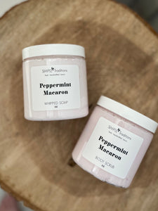 Peppermint Macaron Whipped Soap